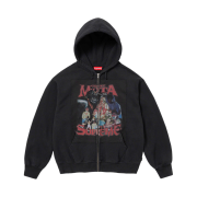 Supreme Muta Zip Up Hooded Sweatshirt Black - 23FW