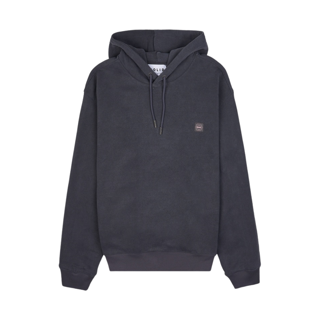 S233TS02604G Solid Homme Soft Back Logo Hoodie Grey