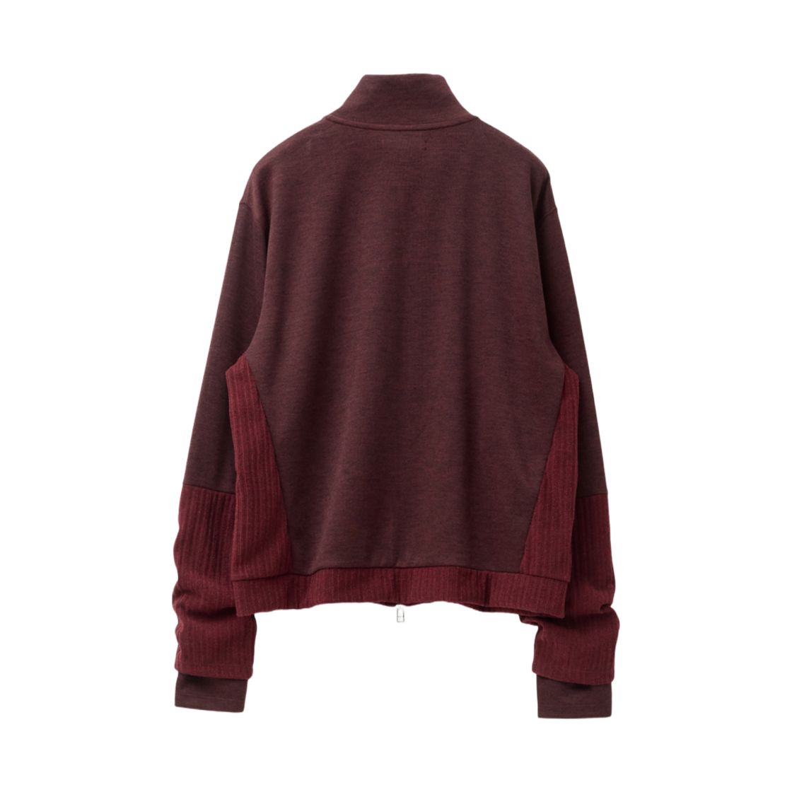 해칭룸 더블 슬리브 트랙 가디건 다크 레드(Hatchingroom Double Sleeve Track Cardigan Dark Red) - 2