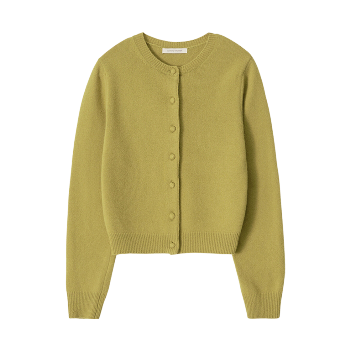 (W) 낫띵 리튼 디엔 라운드 가디건 올리브((W) Nothing Written Diene Round Cardigan Olive)