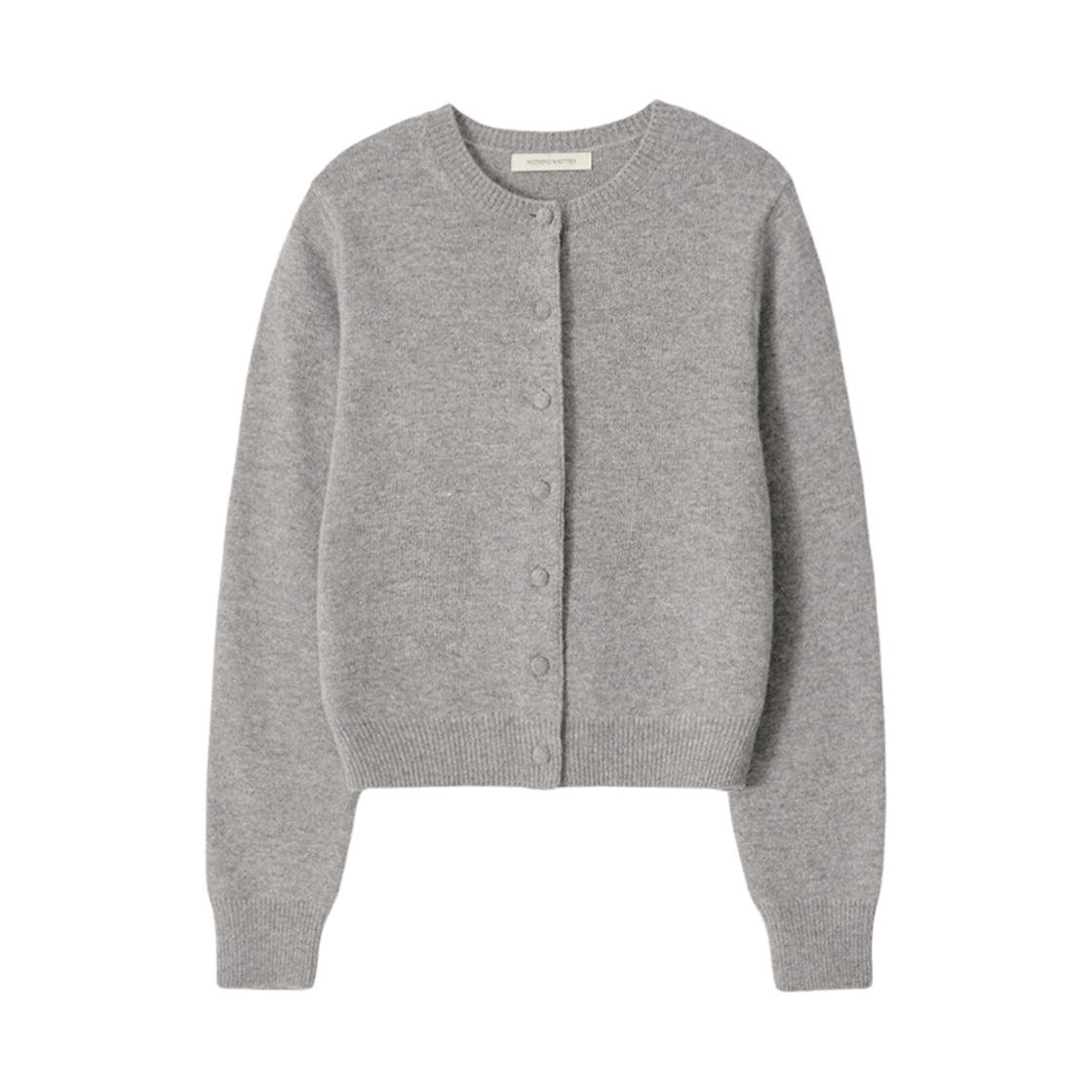 (W) 낫띵 리튼 디엔 라운드 가디건 그레이((W) Nothing Written Diene Round Cardigan Gray)