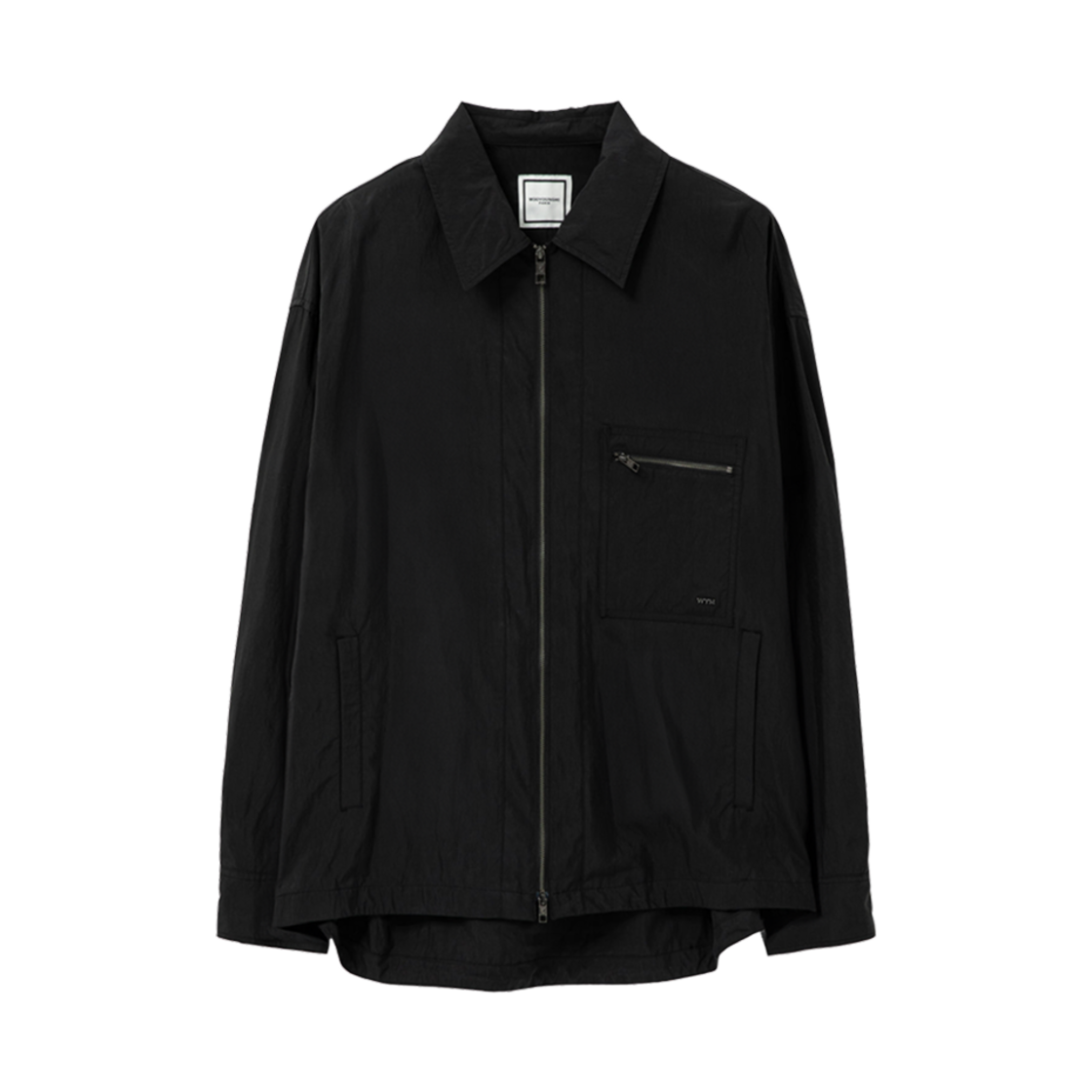 W251SH05835B Wooyoungmi Zipup Shirt Black - 25SS