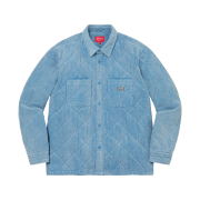 Supreme Quilted Corduroy Shirt Slate Blue - 22FW