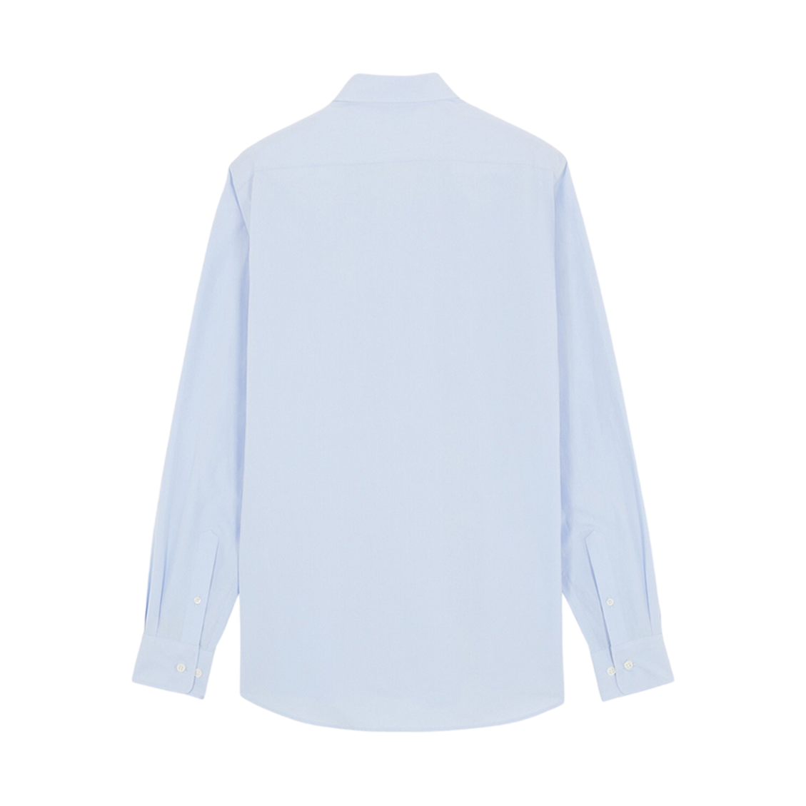 (W) 메종 키츠네 폭스 헤드 자수 클래식 셔츠 라이트 블루((W) Maison Kitsune Fox Head Embroidery Classic Shirt Light Blue) - 2