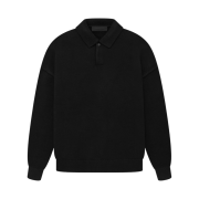 Essentials The Black Collection Knit Polo Black - 23SS