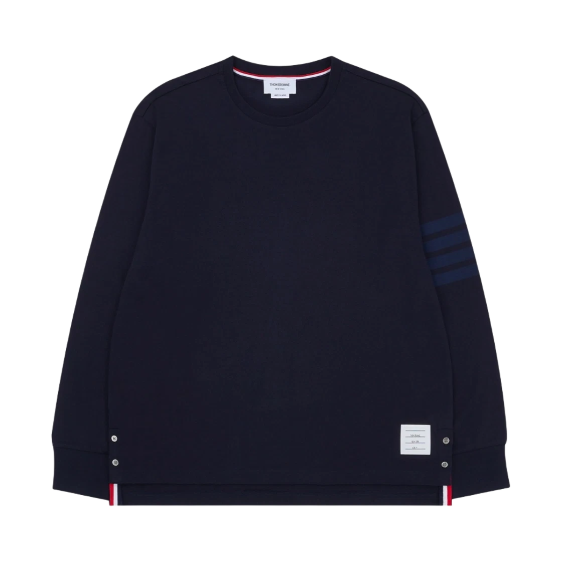 Thom Browne Thom Browne 4-Bar Long Sleeve Rugby T-Shirt Navy · 3