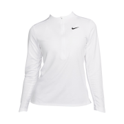 (W) Nike Dri-Fit UV Advantage Half Zip Golf Top White - Asia