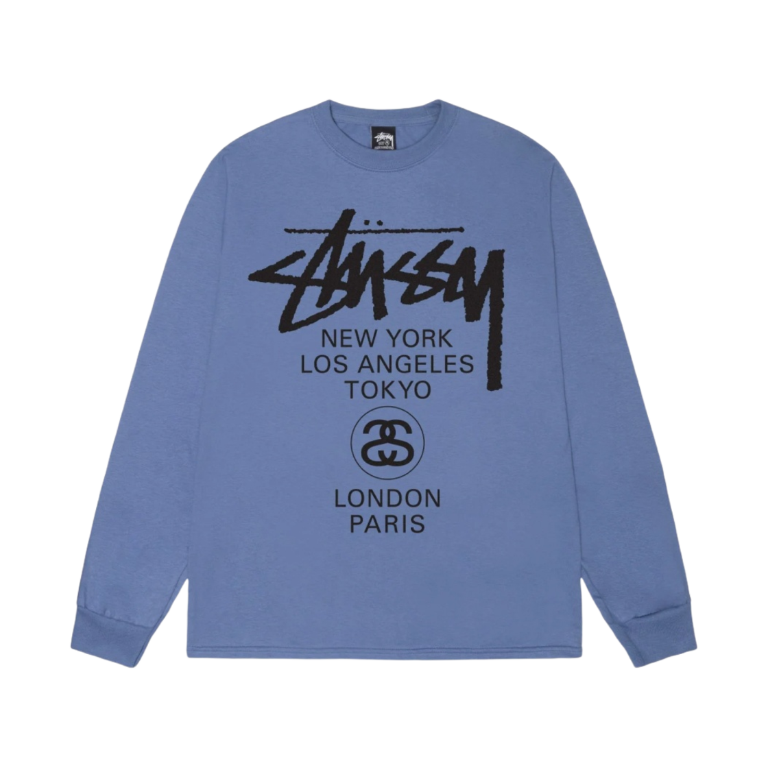 스투시 월드투어 롱슬리브 티셔츠 스톰 2023