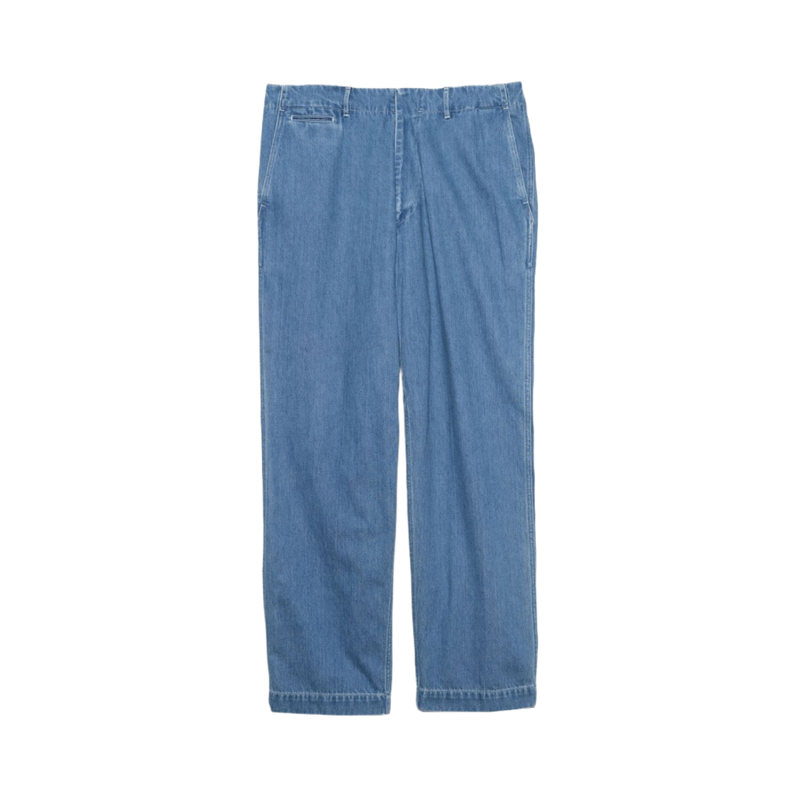 나나미카 와이드 데님 팬츠 인디고 블리치(Nanamica Wide Denim Pants Indigo Bleach)