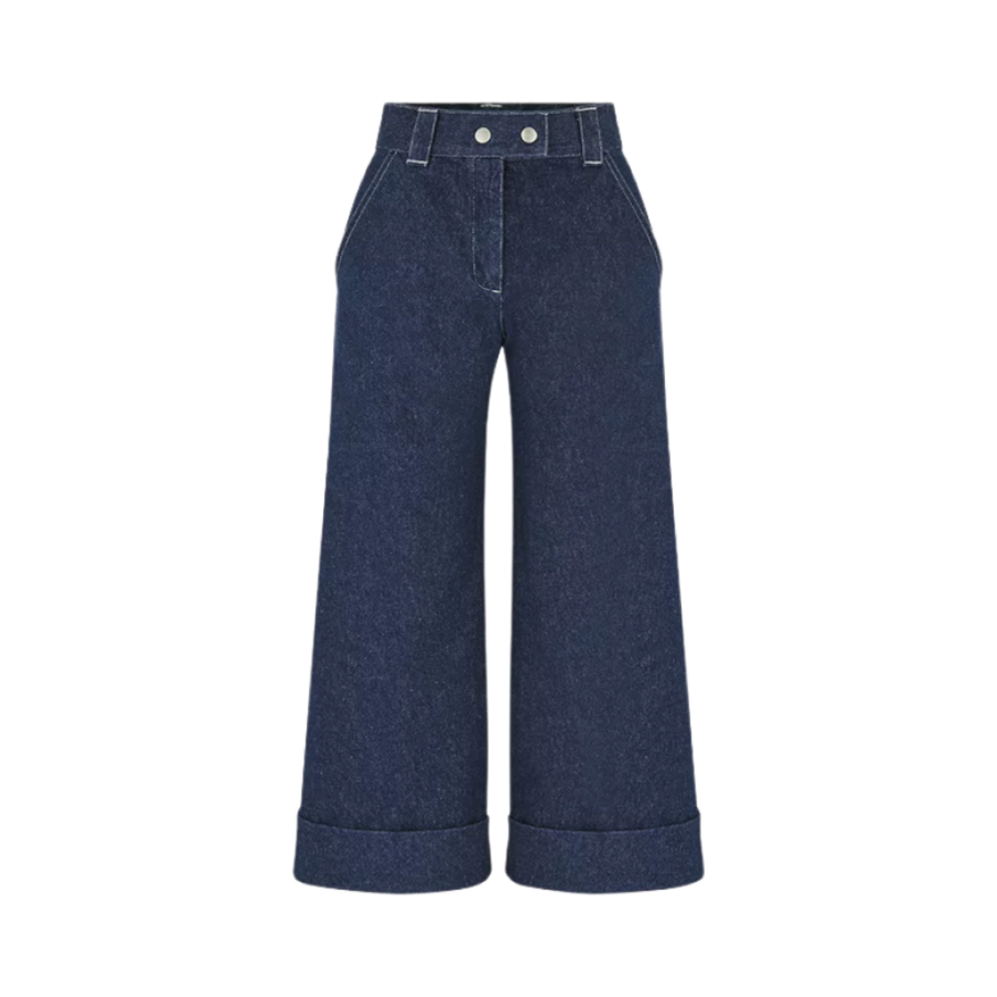 (키즈) 디올 코튼 데님 루즈핏 진 네이비 블루((Kids) Dior Cotton Denim Loose-Fit Jeans Navy Blue)
