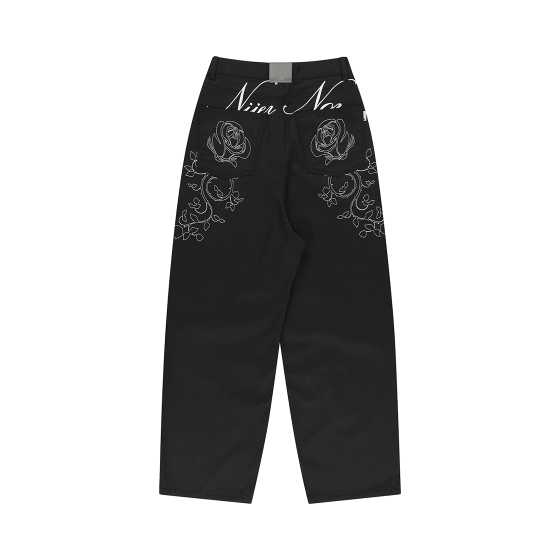 パンツ NIIER NOR DENIM PANTS BLACK 니어 노어 로즈 벌룬 데님 팬츠 블랙 | NIIER NOR | KREAM