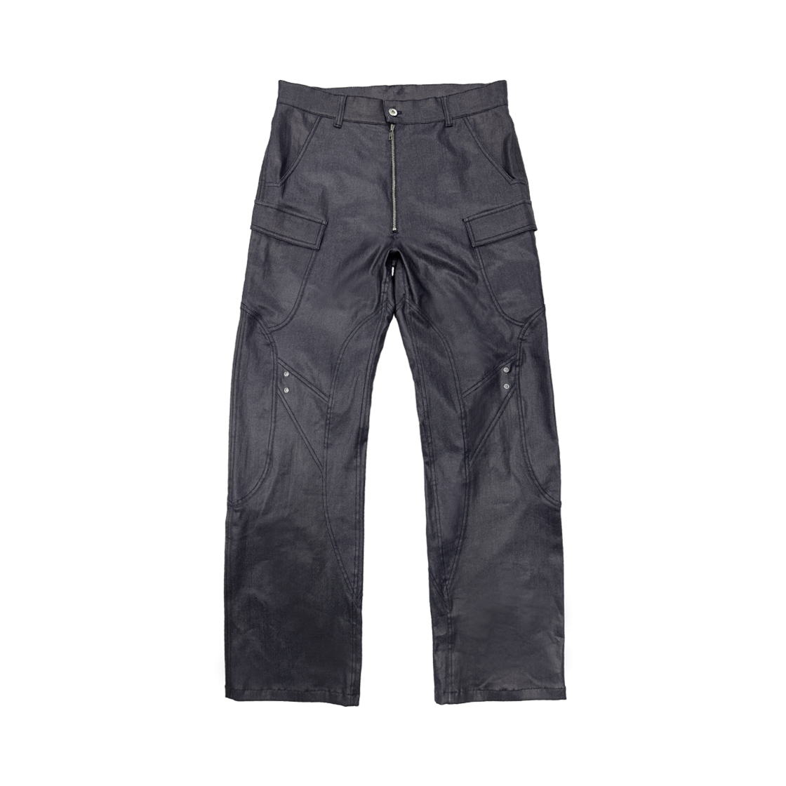 씨비전 바이 씨에스씨 로우라이즈 코티드 진 블랙(Civision by CSC Low-Rise Coated Jeans Black)