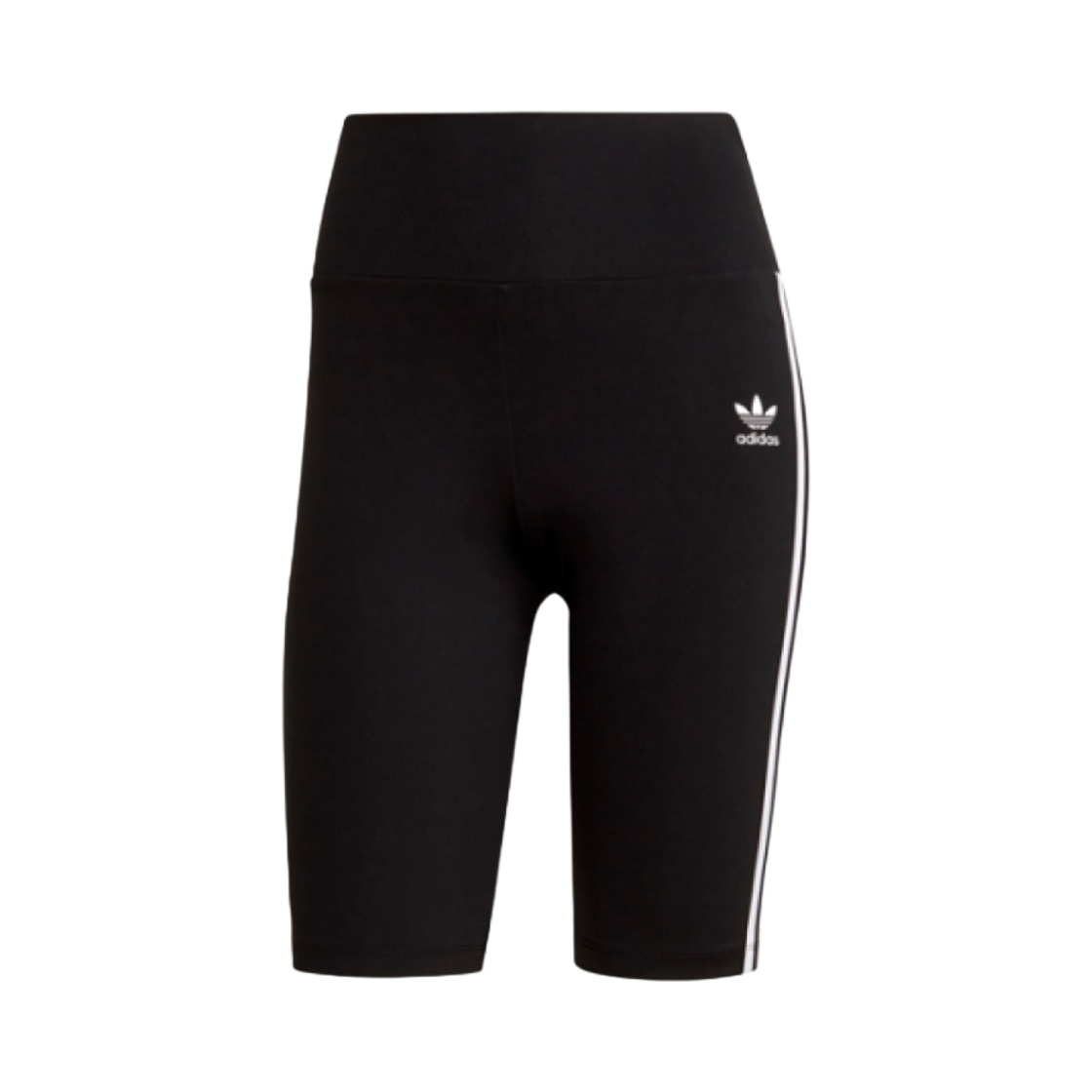 (W) 아디다스 아디컬러 클래식 프라임블루 하이 웨이스트 숏 타이츠 블랙 - KR 사이즈