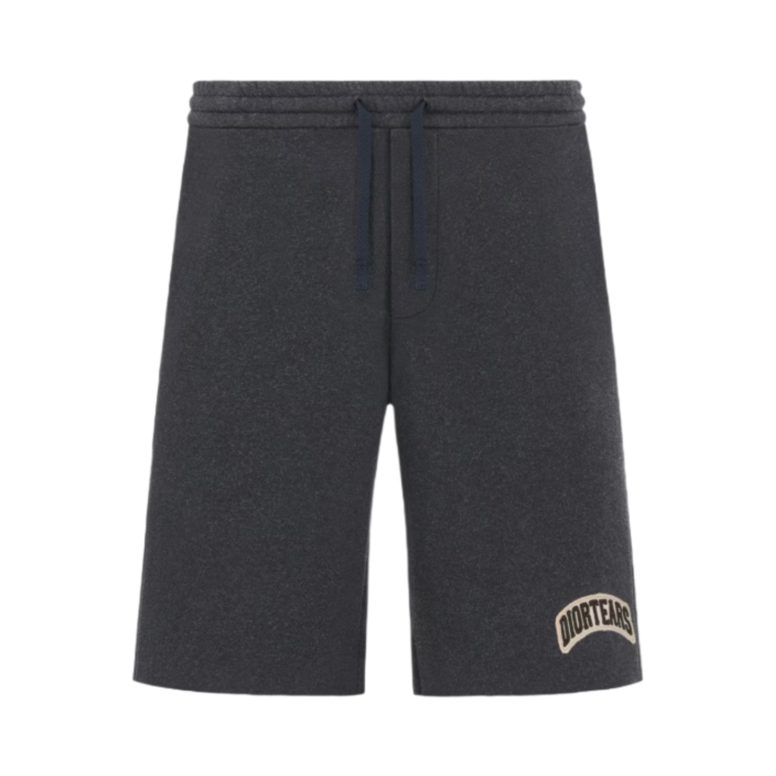 디올 x 데님 티어스 디올 티어스 트랙 쇼츠 코튼 플리스 헤더드 앤트러사이트 그레이(Dior x Denim Tears Dior Tears Track Shorts Cotton Fleece Heathered Anthracite Gray) - 1