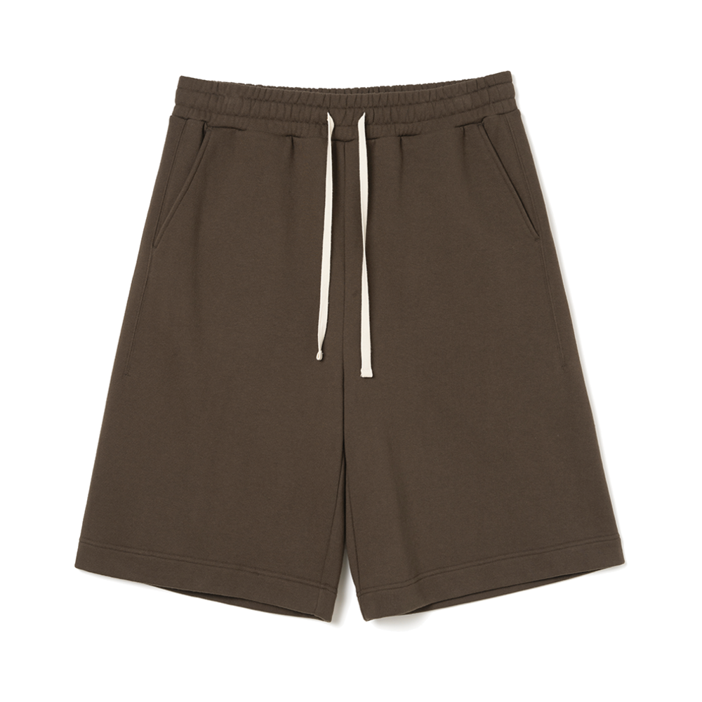 밀로 아카이브 슬래쉬 스웻 하프 팬츠 브라운