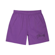 Stussy Big Stock Nylon Shorts Purple