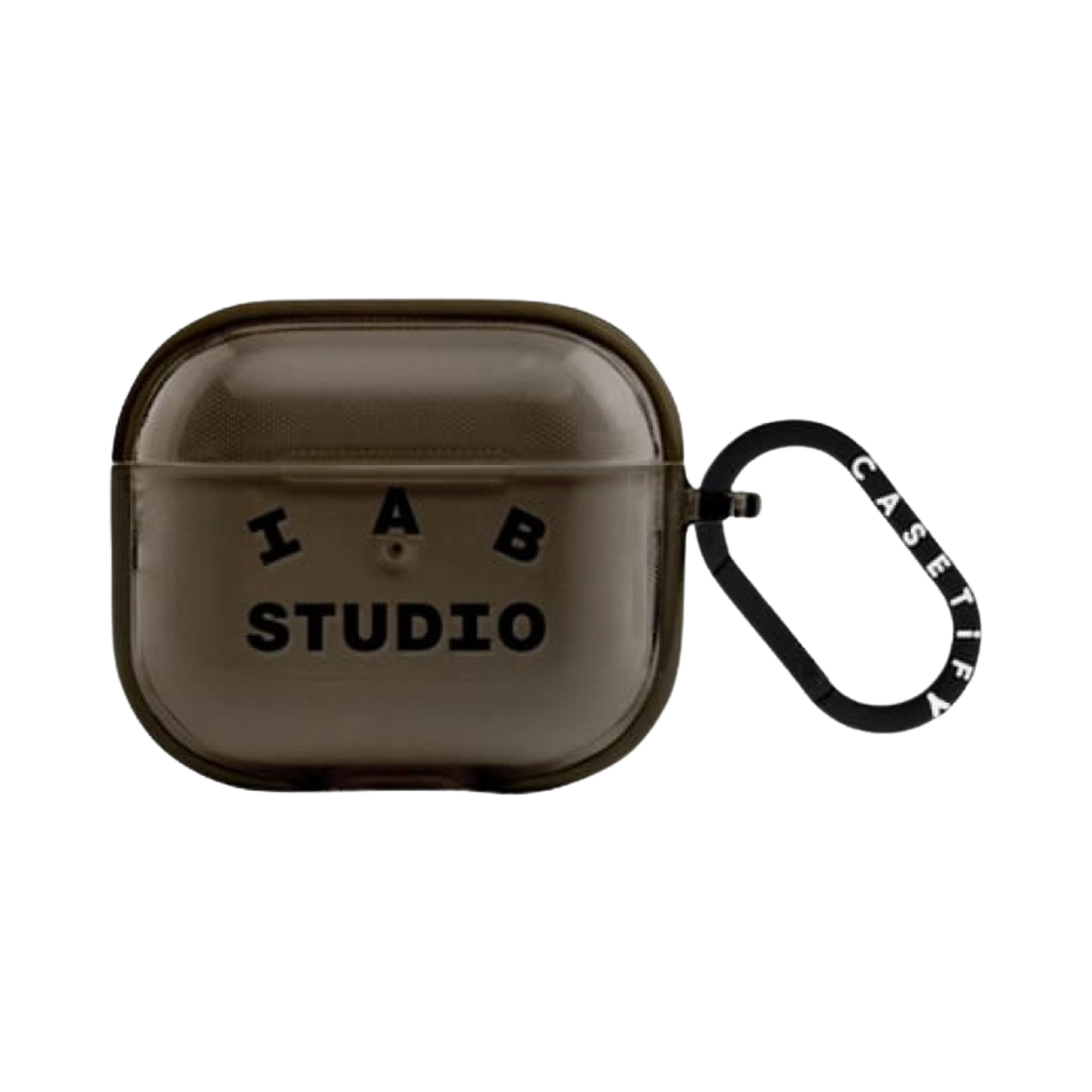 케이스티파이 x 아이앱 스튜디오 싱글 블랙 로고 에어팟 3세대 케이스 블랙