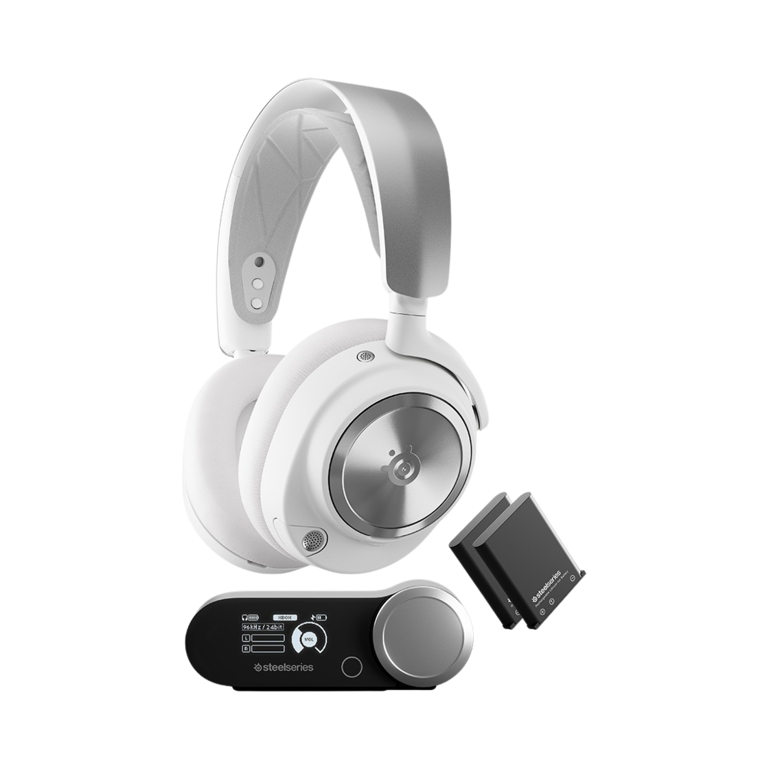스틸시리즈 아크티스 노바 프로 무선 X 화이트 게이밍 헤드셋(Steelseries Arctis Nova Pro WL X White)