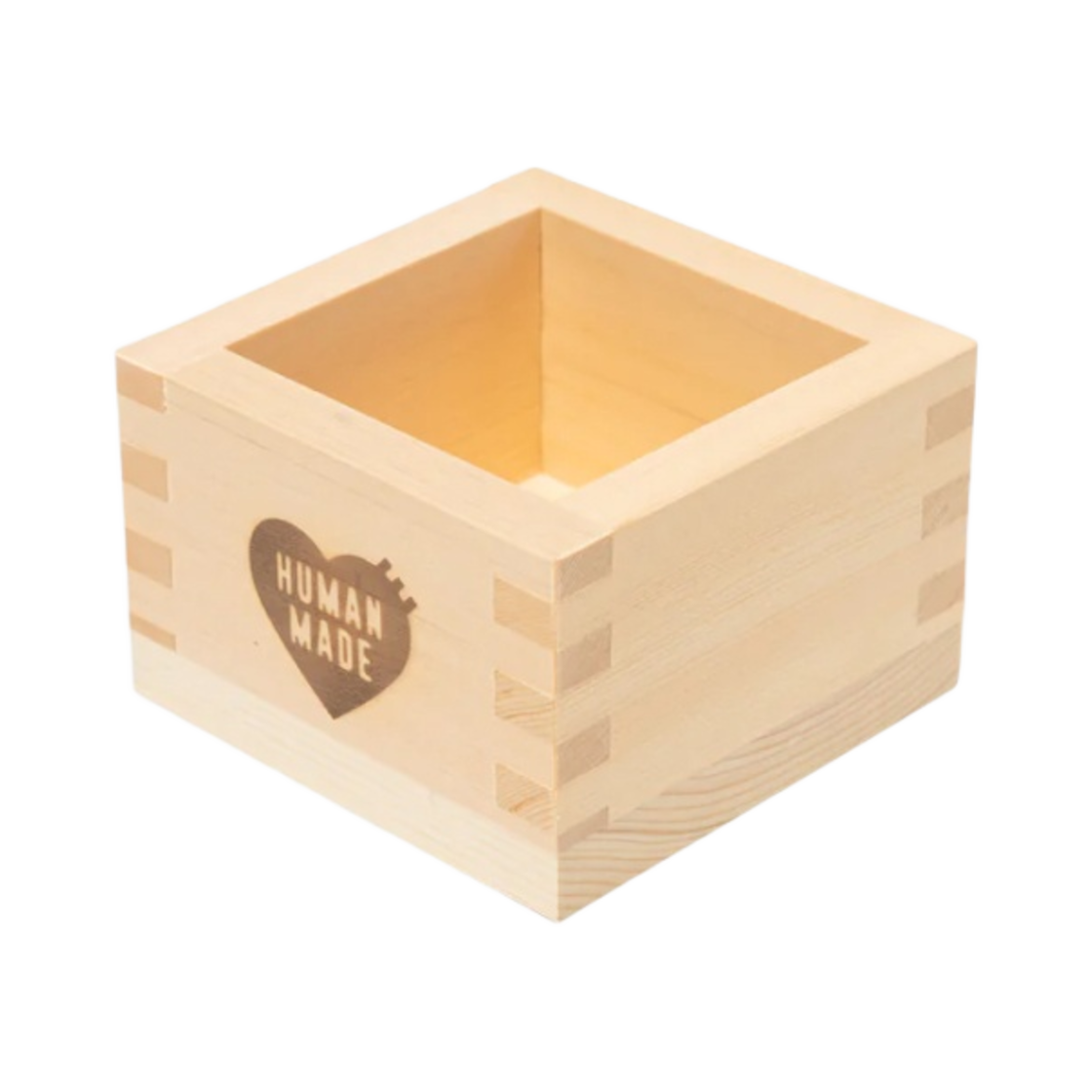 HM27GD084 Human Made Square Wooden Cup 180ml Beige