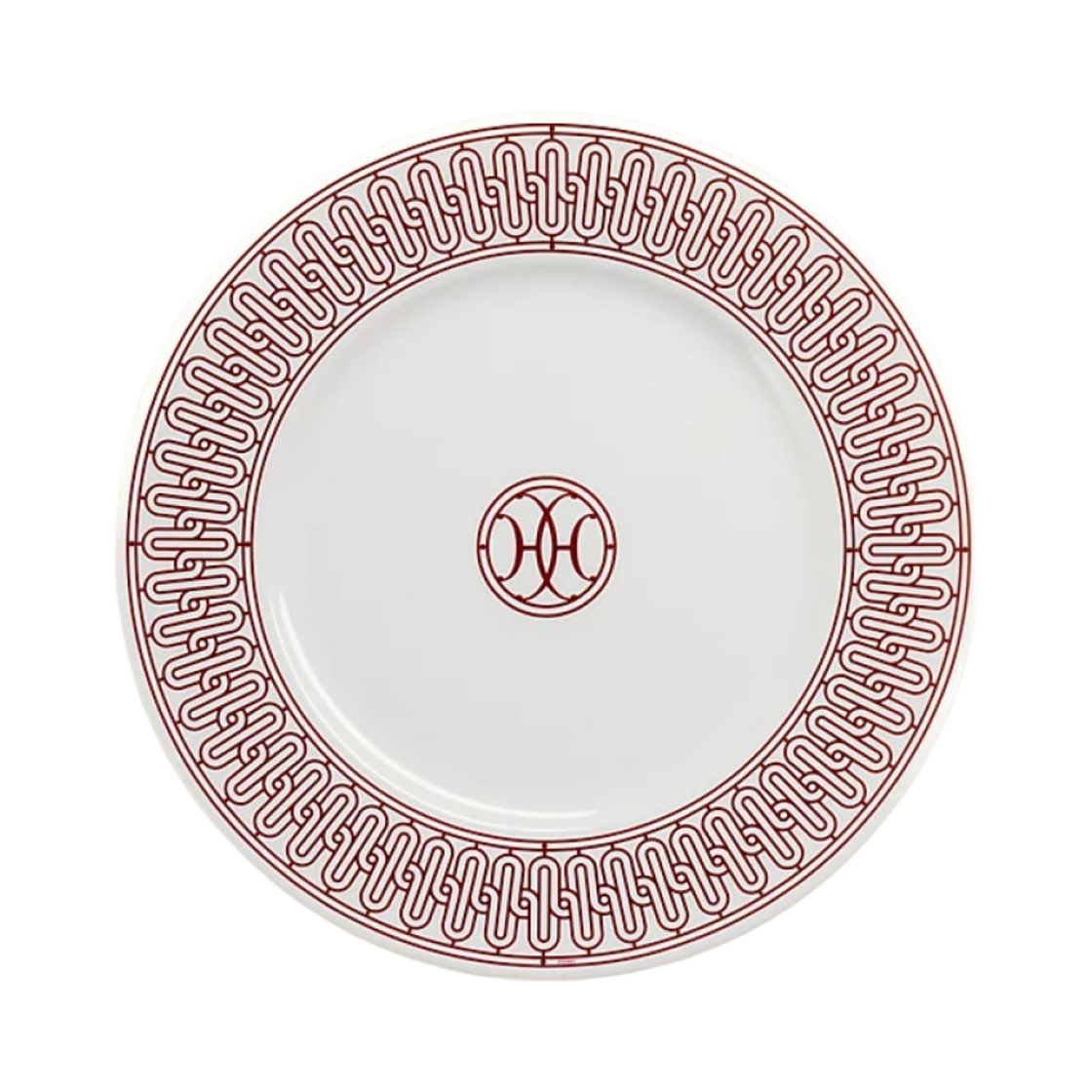에르메스 H 데코 루즈 디저트 플레이트 넘버1 썽 꼴로리 (2개입)(Hermes H Deco Rouge Dessert Plate n°1 Sans Coloris (2 Plates)) - 2