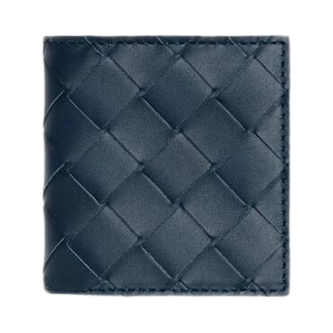 보테가 베네타 폴드 코인 지갑 딥 블루