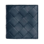 Bottega Veneta Folded Coin Purse Deep Blue