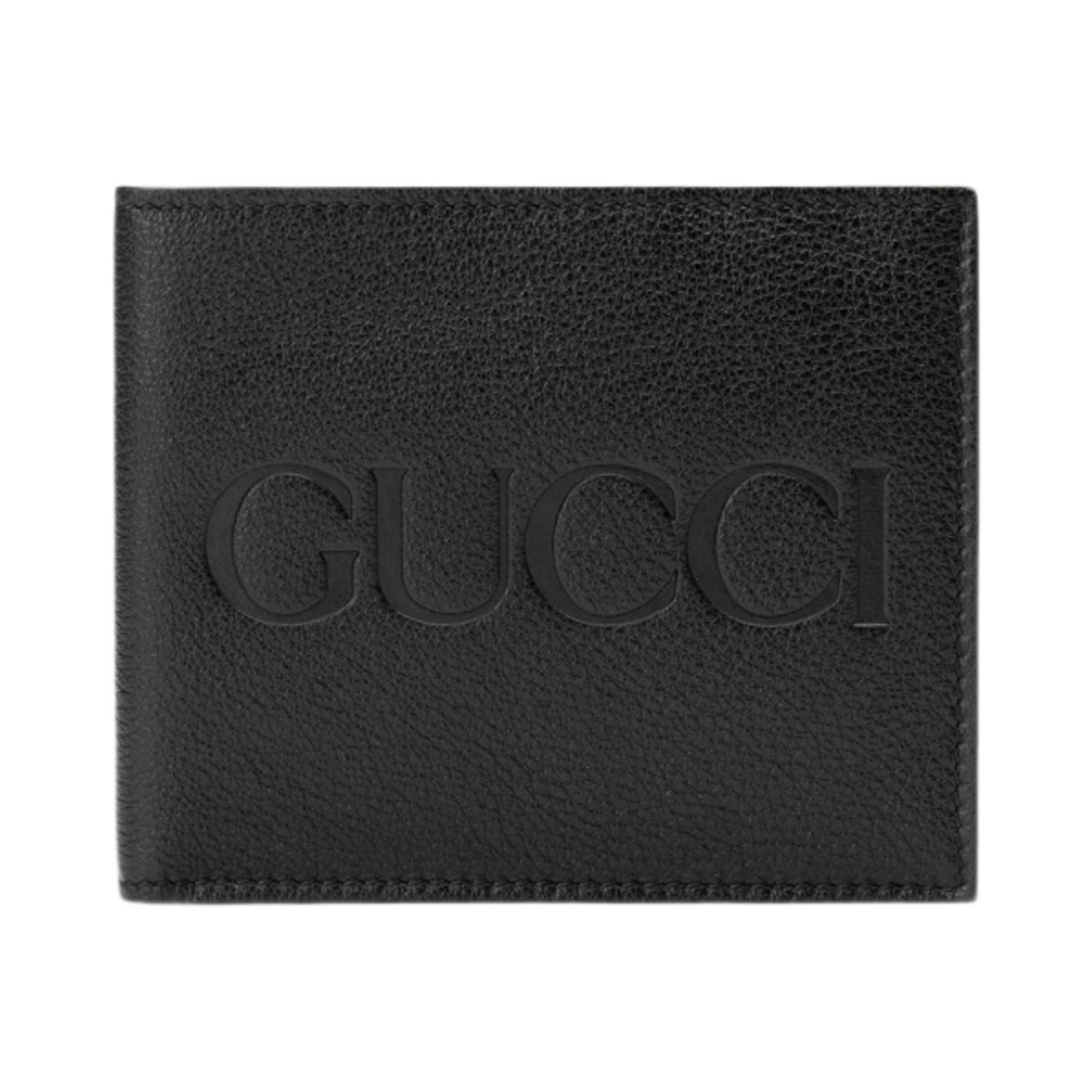 구찌 엠보스 구찌 로고 지갑 블랙(Gucci Wallet with Embossed Gucci Logo Black) - 1