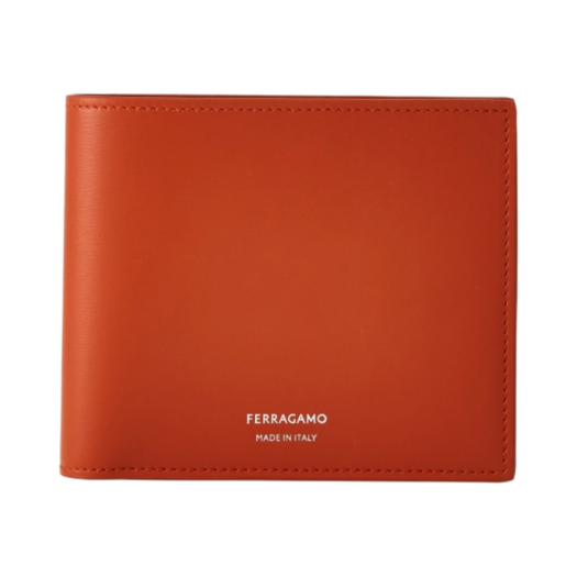Ferragamo Classic Wallet with Coin Pocket Terracotta