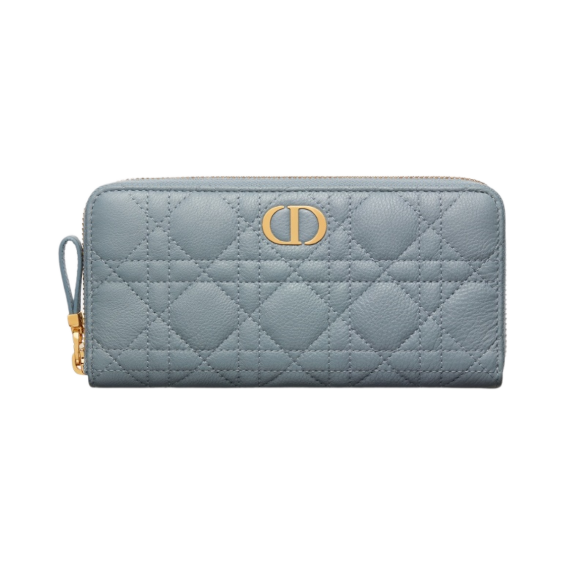 디올 카로 보야저 지갑 서플 까나쥬 카프스킨 클라우드 블루(Dior Caro Voyageur Wallet Supple Cannage Calfskin Cloud Blue) - 1