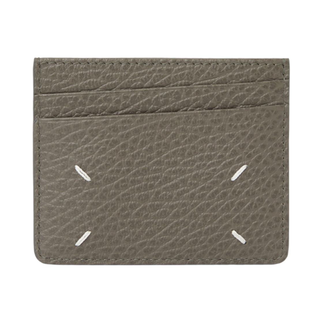 SA1VX0006P4455T8031 Maison Margiela Stitch Card Holder Wallet Gray Brown
