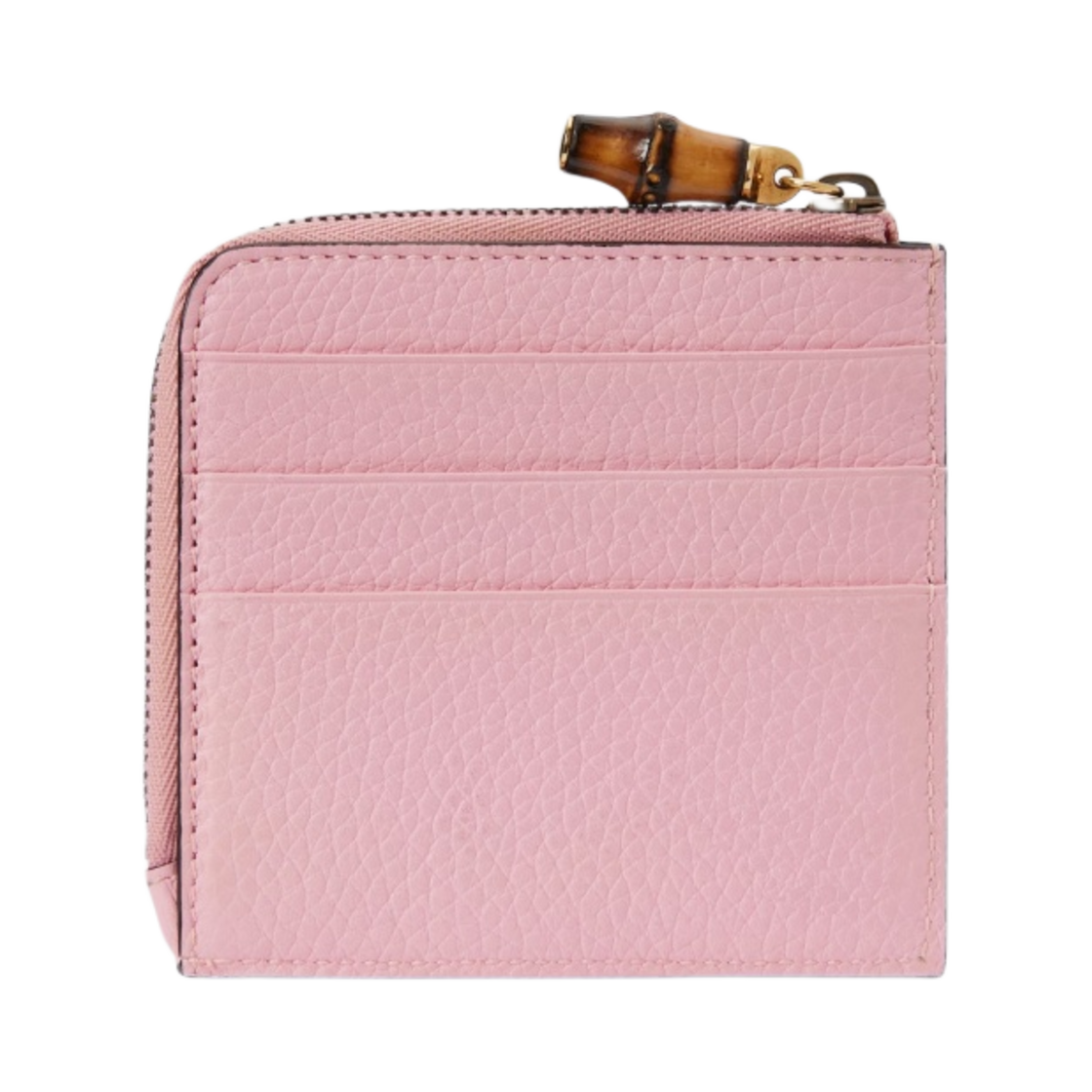 구찌 더블 G 카드 케이스 뱀부 핑크 레더(Gucci Double G Card Case with Bamboo Pink Leather) - 2