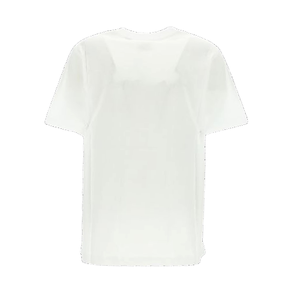 (W) 버버리 로고 아플리케 오버사이즈 티셔츠 화이트 오렌지((W) Burberry Logo Applique Oversized T-Shirt White Orange) - 2
