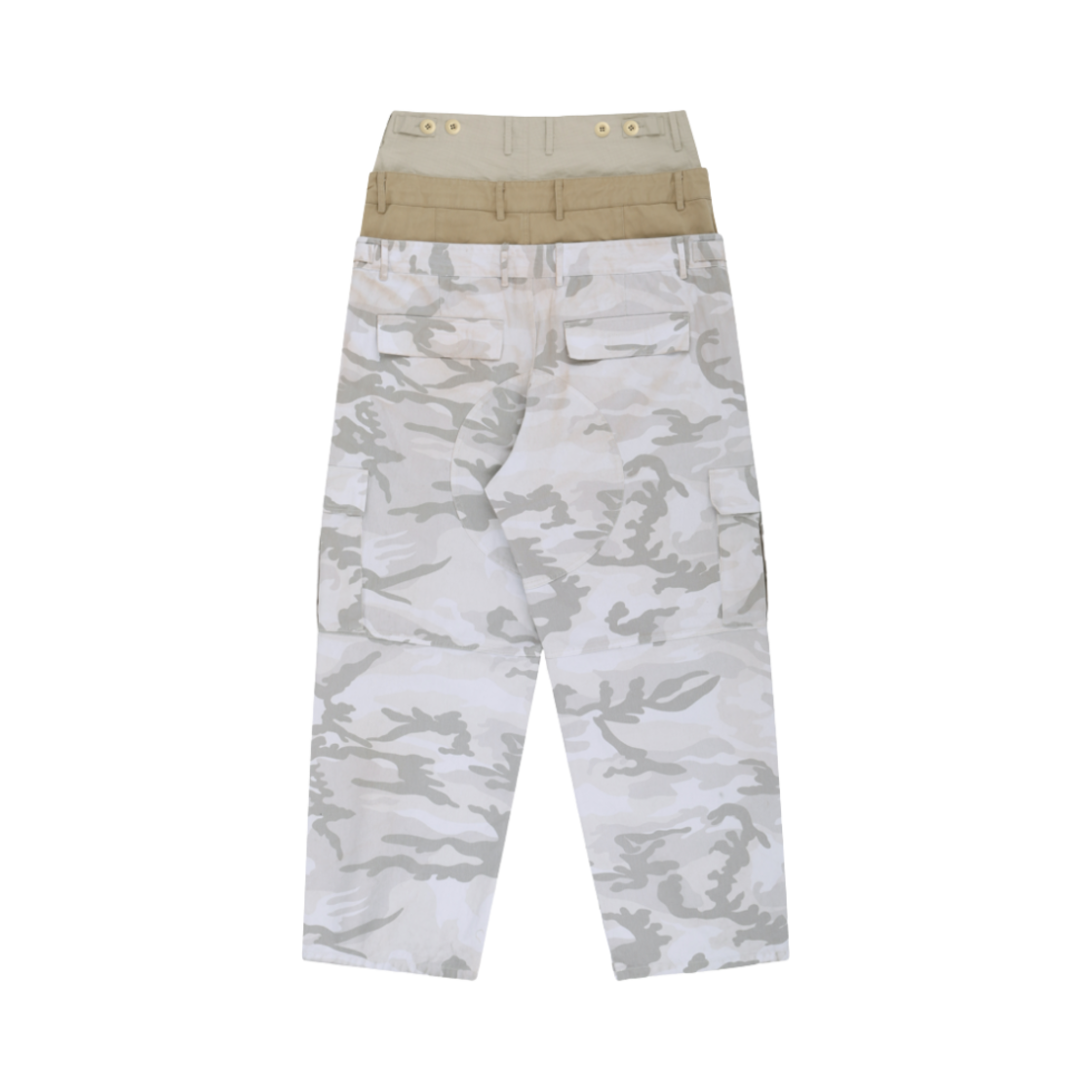 ★送料・関税込★Project G/R★3 Layerd Cargo Pants White★ 프로젝트 G/R 3 레이어드 카고 팬츠 화이트 | PROJECT G/R | KREAM