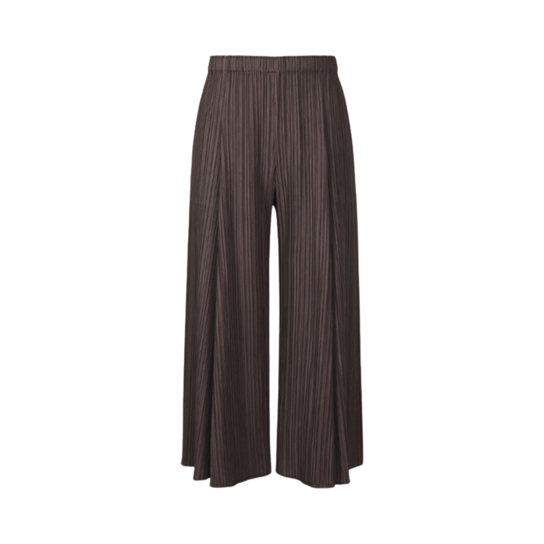(W) 플리츠 플리즈 이세이 미야케 멜로우 플리츠 팬츠 다크 브라운((W) Pleats Please Issey Miyake Mellow Pleats Pants Dark Brown) - 1