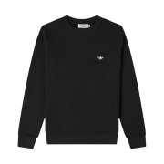 Maison Kitsune Tricolor Fox Patch Sweatshirt Black