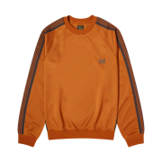 Needles Track Crew Neck Poly Smooth Rust