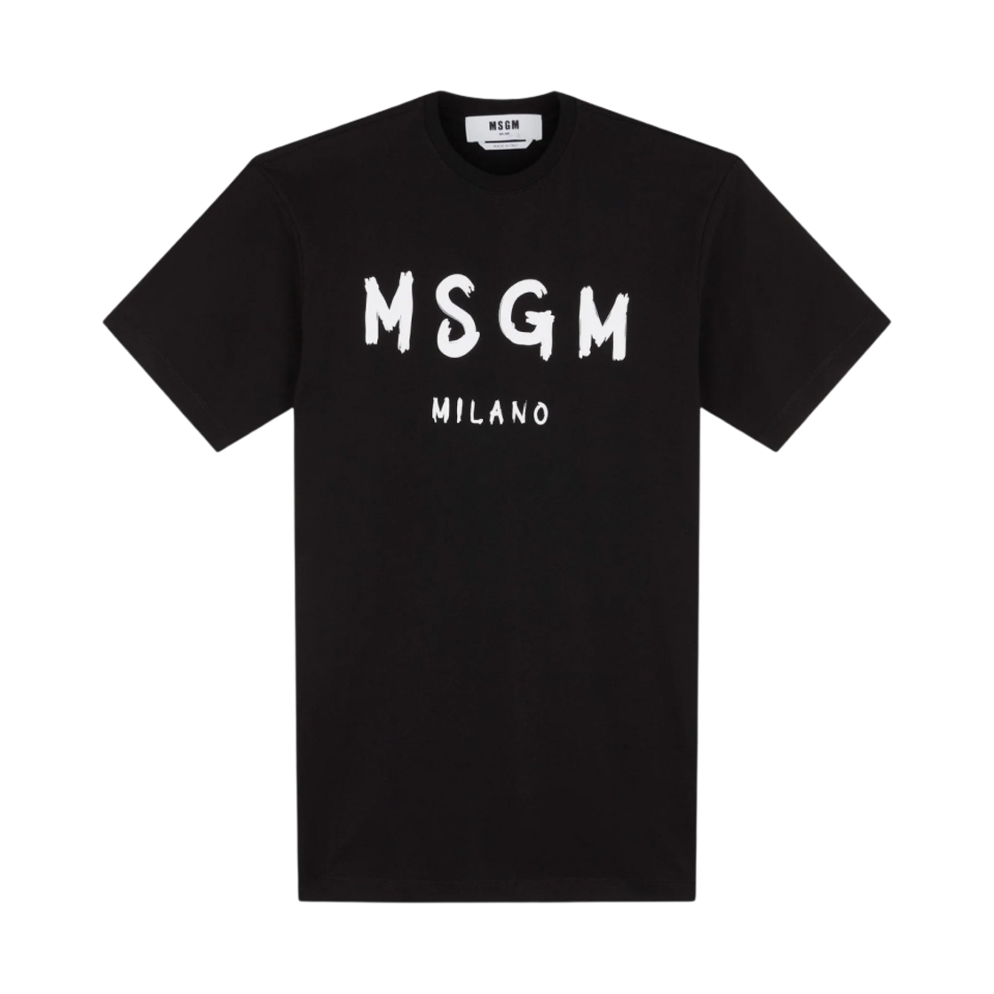 2000MDA510-200002-99 (W) MSGM Short Sleeve Cotton Dress Black
