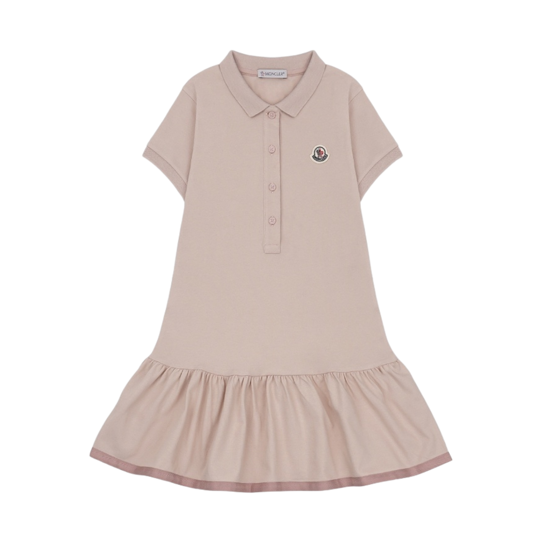H1-954-8I00010-8496F-514 (Kids) Moncler Polo Shirt Dress Pink Petal - 22SS