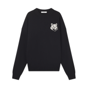 Maison Kitsune Fox Head Intarsia Comfort Jumper Black