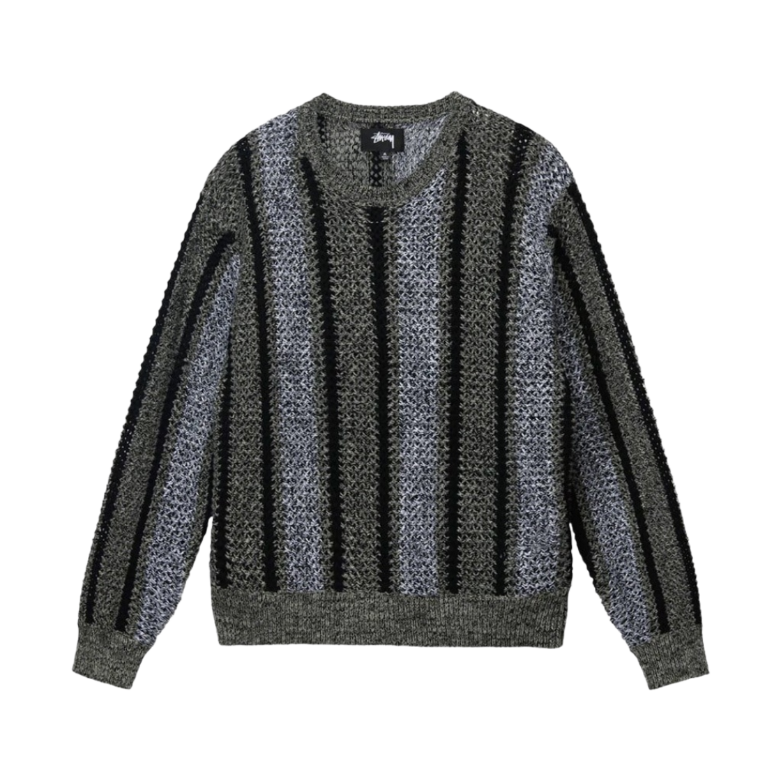 스투시 바자 루즈 게이지 스웨터 블랙(Stussy Baja Loose Gauge Sweater Black) - 1