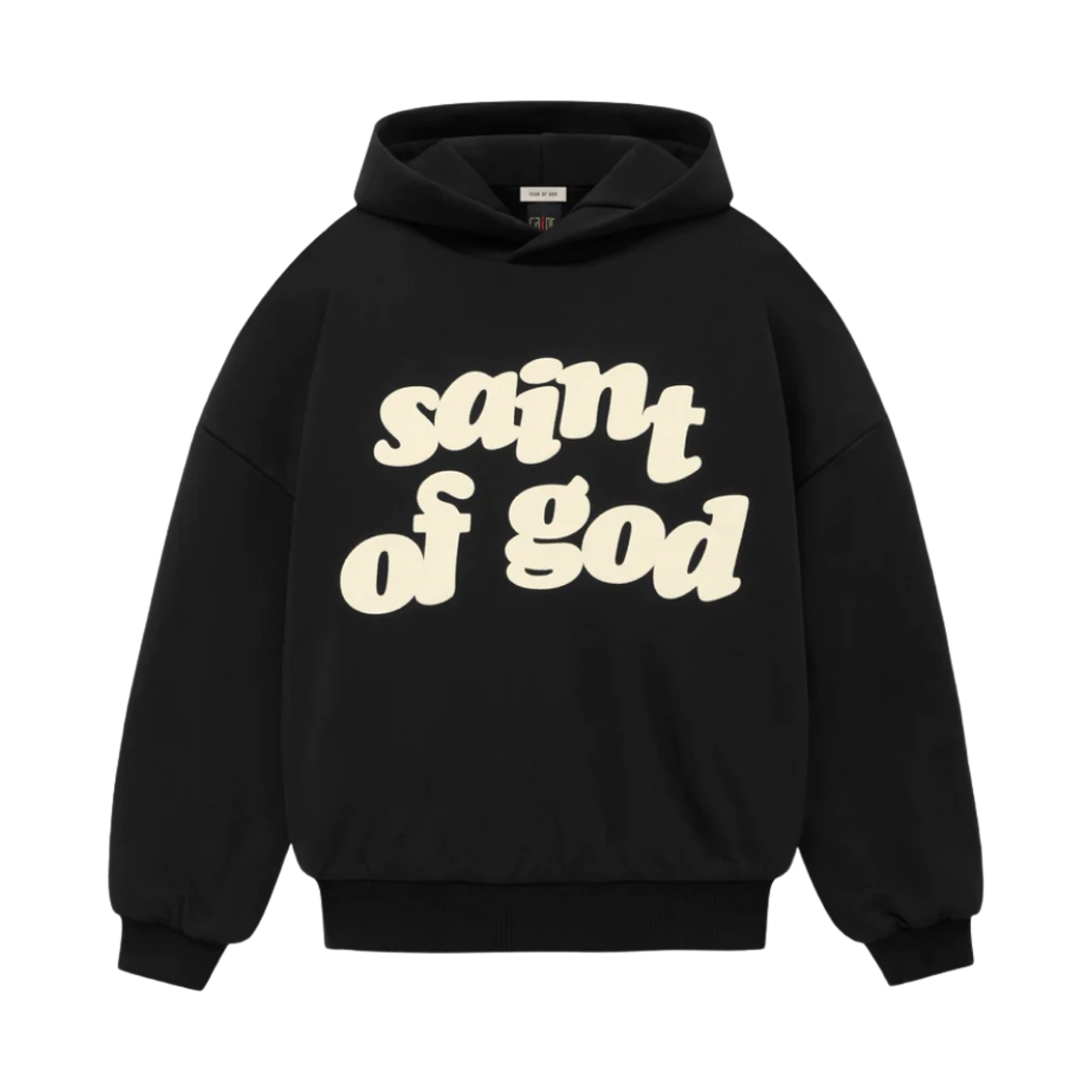 피어 오브 갓 x 세인트 마이클 세인트 오브 갓 후드 블랙(Fear of God x Saint Mxxxxxx Saint of God Hoodie Black)