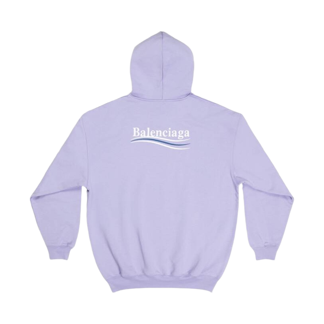 (W) 발렌시아가 폴리티컬 캠페인 후드 미디움 핏 퍼플((W) Balenciaga Political Campaign Hoodie Medium Fit Purple) - 2