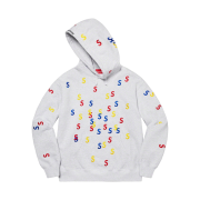 Supreme Embroidered S Hooded Sweatshirt Ash Grey - 21SS