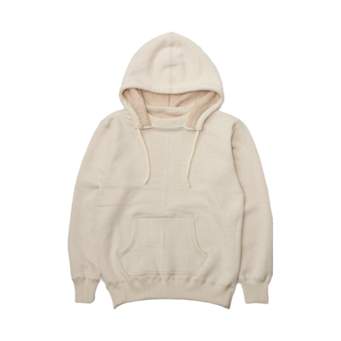 3745-23 Fullcount After Hood Sweatshirt Mother Cotton Ecru