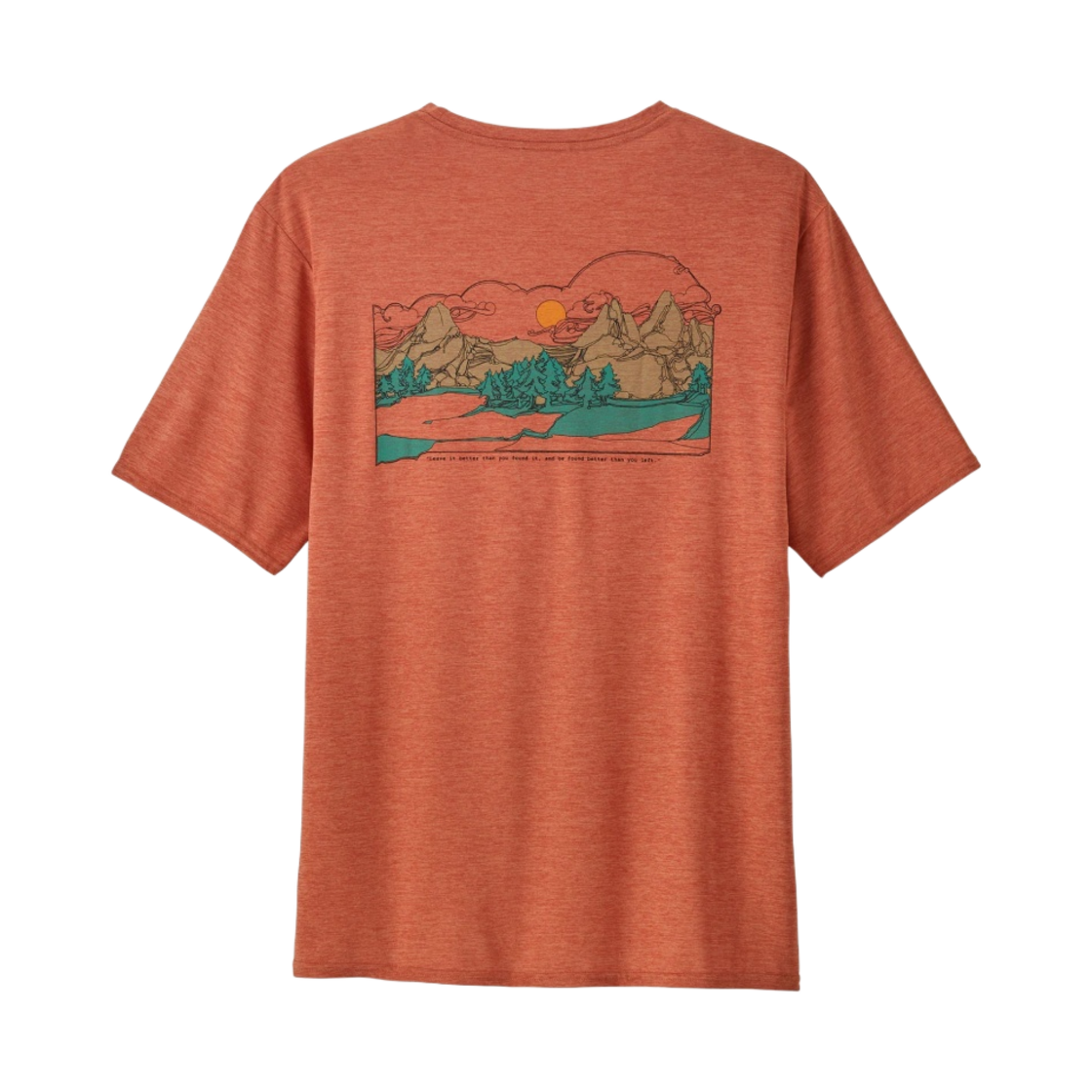 파타고니아 캐필린 쿨 데일리 그래픽 티셔츠 랜드 로스트 앤 파운드 쿼츠 코랄 X-다이(Patagonia Capilene Cool Daily Graphic T-Shirt Lands Lost And Found Quartz Coral X-Dye) - 1