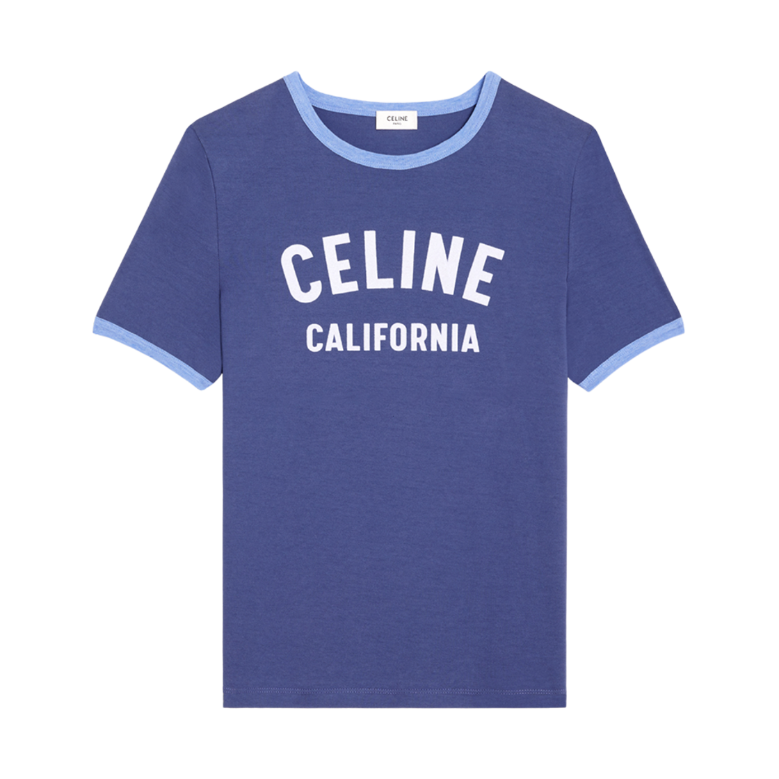 CELINE BLASON 70’s Tシャツ コットン ネイビー XS celine blason 70's t-shirt in cotton jersey - NAVY/OFF WHITE | CELINE