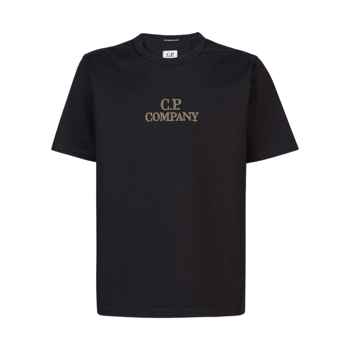 15CMTS217A006499W999 C.P. Company Mercerized Jersey 30/2 Twisted Logo T-Shirt Black - 23FW