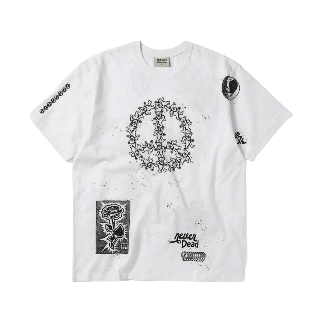 디스이즈네버댓 x 그레이트풀 데드 아이코노그래피 티셔츠 화이트(Thisisneverthat x Grateful Dead Iconography T-Shirt White)