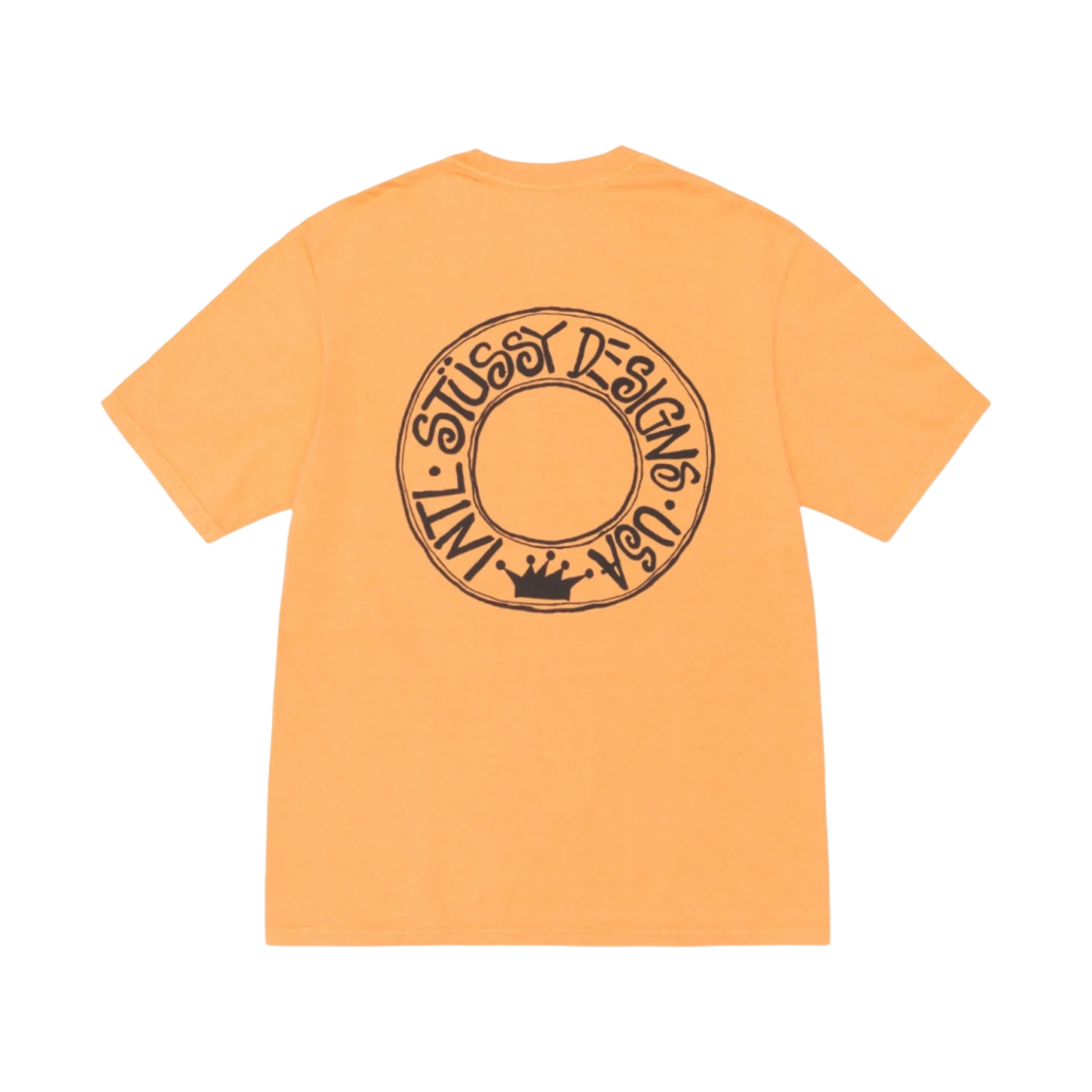 스투시 부아나 피그먼트 다이드 티셔츠 오렌지