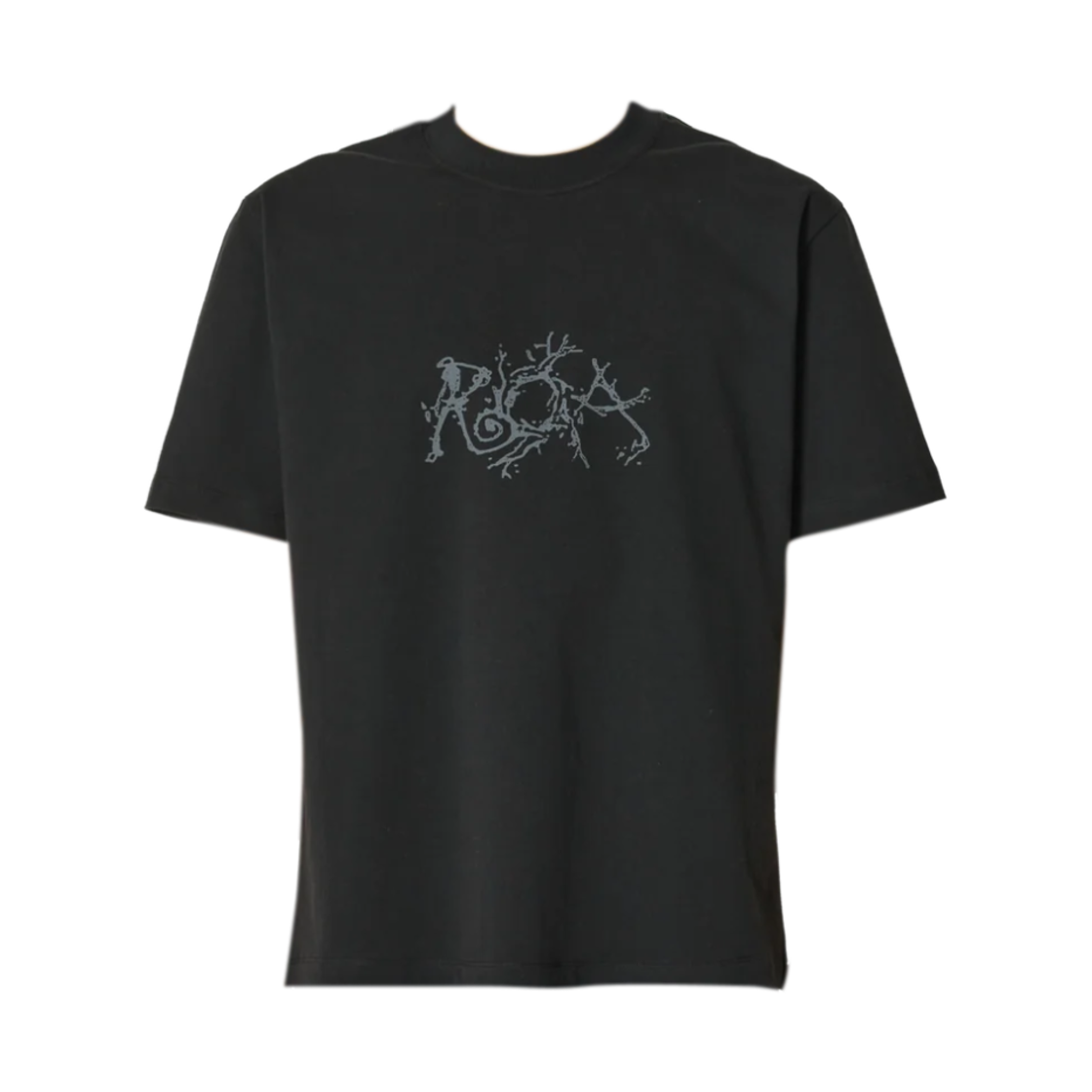 로아 그래픽 박시 티셔츠 블랙(Roa Graphic Boxy T-Shirt Black)